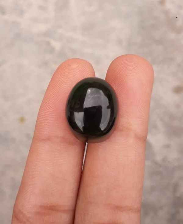 20.6ct Jade, Nephrite Jade Cabochon, Jade Green, Good Quality Jade Stones - 16x13.8x10mm