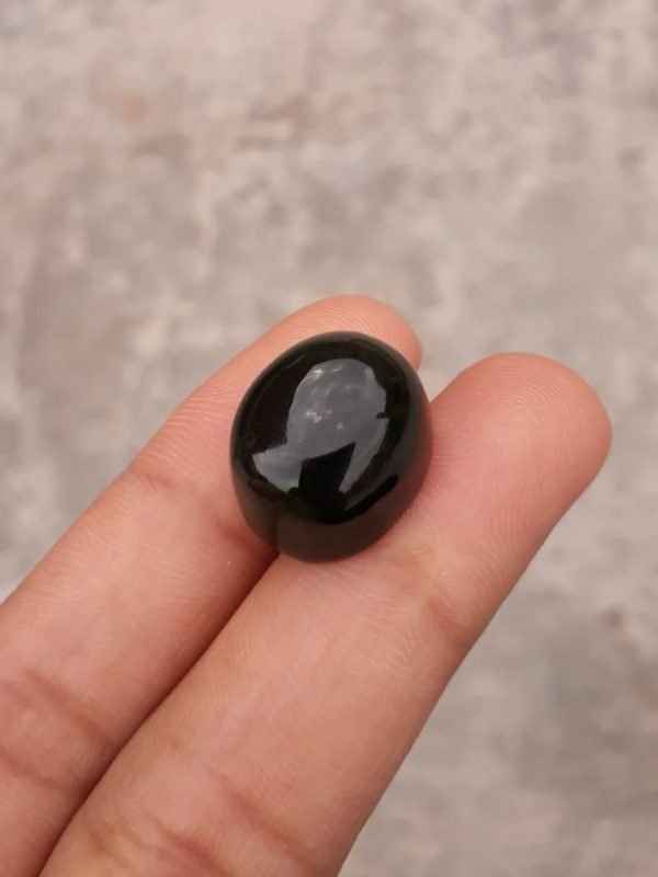 20.6ct Jade, Nephrite Jade Cabochon, Jade Green, Good Quality Jade Stones - 16x13.8x10mm