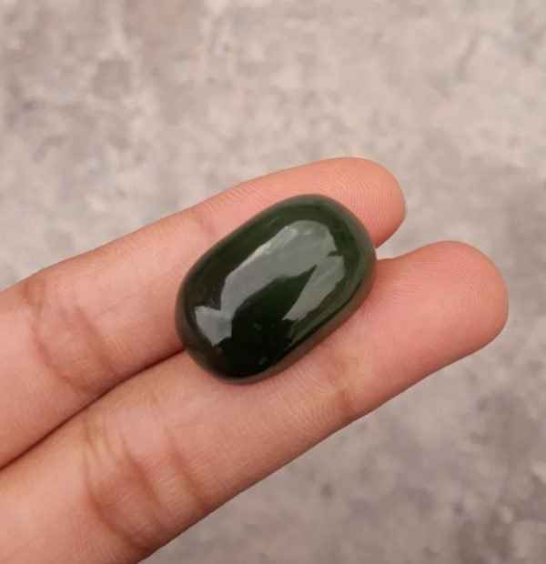 30.7ct Jade, Nephrite Jade Cabochon, Jade Green, Good Quality Jade Stones - 23x15x9mm