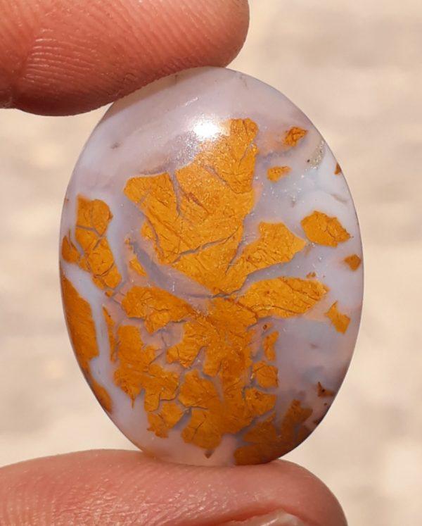 24ct Jasper - Gold Jasper Cabochon - Yellow Jasper - 28.7x21.8mm