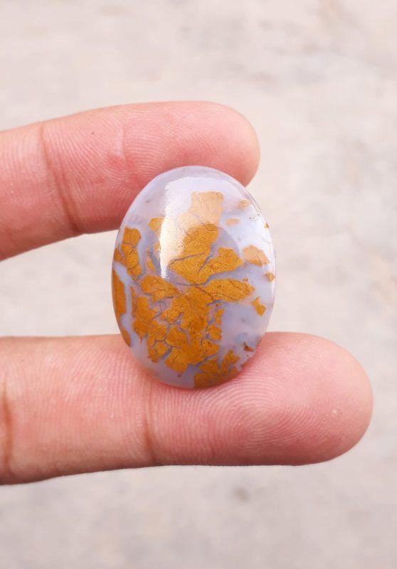 24ct Jasper - Gold Jasper Cabochon - Yellow Jasper - 28.7x21.8mm