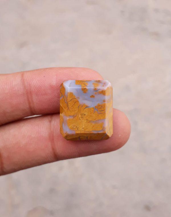 25ct Jasper - Gold Jasper Cabochon - Yellow Jasper - 20.7x18mm