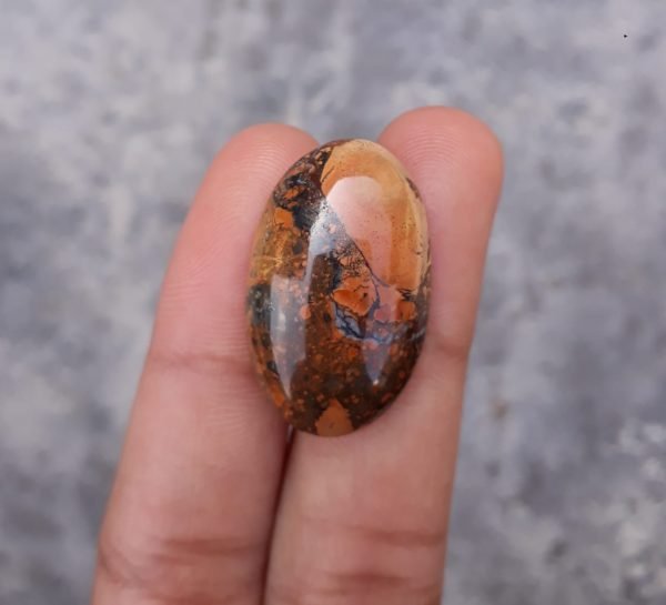 22.3ct Jasper - Maligano Jasper Cabochon - Jasper Maligano- 27x17mm