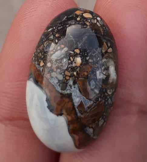 22.9ct Jasper - Maligano Jasper Cabochon - Jasper Maligano- 26x16mm