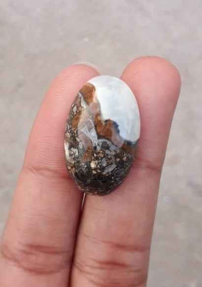 22.9ct Jasper - Maligano Jasper Cabochon - Jasper Maligano- 26x16mm