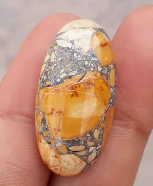 22ct Jasper - Maligano Jasper Cabochon - Jasper Maligano- 27.5x17mm