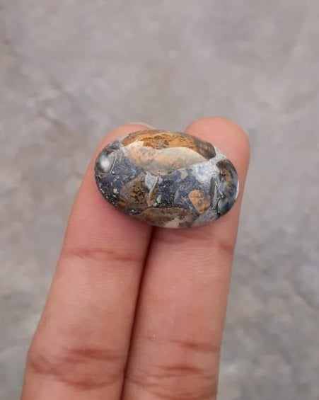 17ct Jasper - Maligano Jasper Cabochon - Jasper Maligano- 26x17.5mm