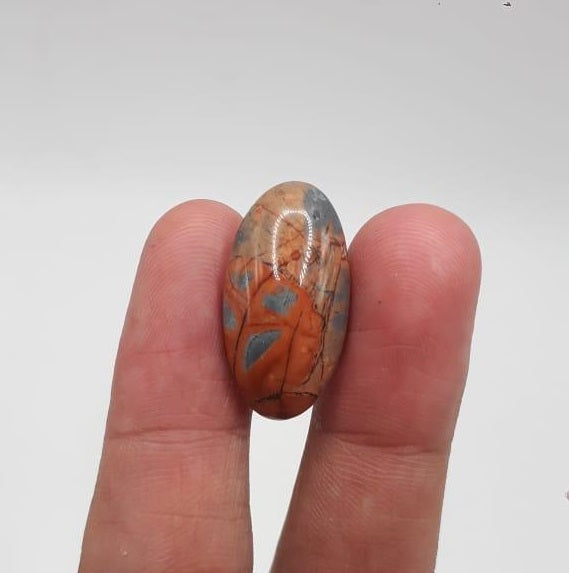 18ct Jasper - Maligano Jasper Cabochon - Jasper Maligano- 25x13mm
