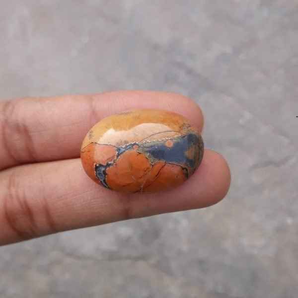 32ct Jasper - Maligano Jasper Cabochon - Jasper Maligano- 27x20mm