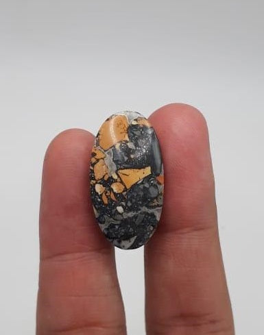 32.6ct Jasper - Maligano Jasper Cabochon - Jasper Maligano- 27x14mm