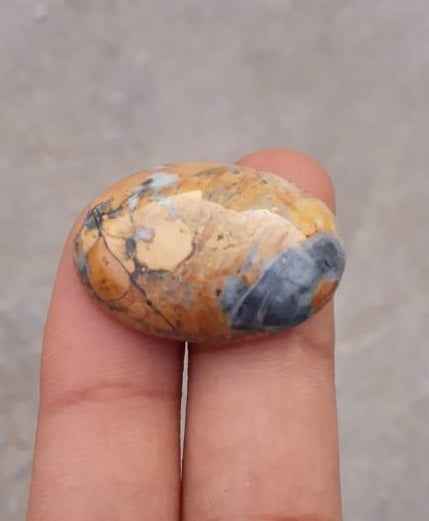 32ct Jasper - Maligano Jasper Cabochon - Jasper Maligano- 29x20mm