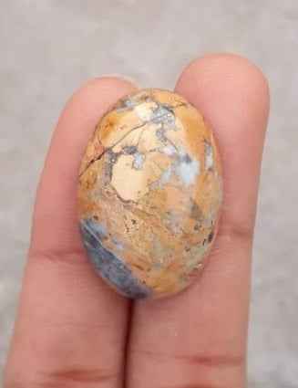 32ct Jasper - Maligano Jasper Cabochon - Jasper Maligano- 29x20mm
