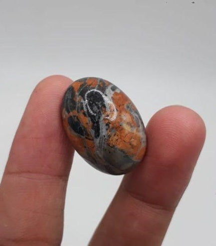 40ct Jasper - Maligano Jasper Cabochon - Jasper Maligano- 26x18mm