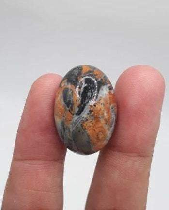 40ct Jasper - Maligano Jasper Cabochon - Jasper Maligano- 26x18mm