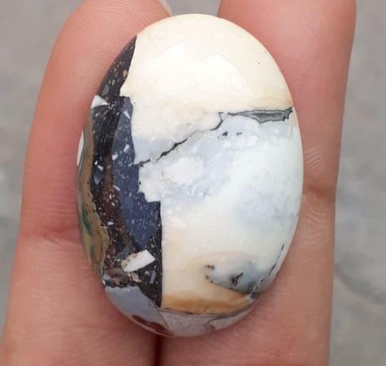 42.5ct Jasper - Maligano Jasper Cabochon - Jasper Maligano- 31x22mm