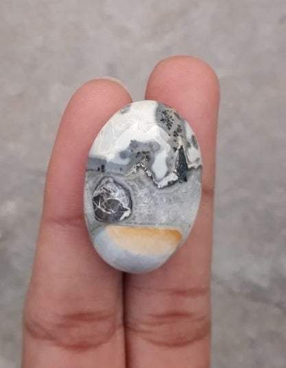 46.3ct Jasper - Maligano Jasper Cabochon - Jasper Maligano- 30x21mm