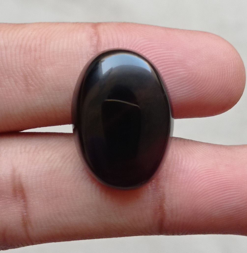 28.9ct Carnelian Stone-  Natural Carnelian Gemstone-Black carnelian-Jazamushki Yamani Aqeeq- 25x18mm