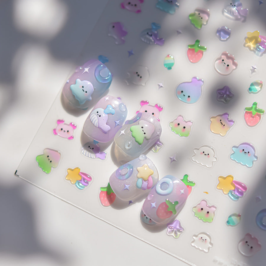 Hello Claws | Jelly Fish Nail Deco Sticker