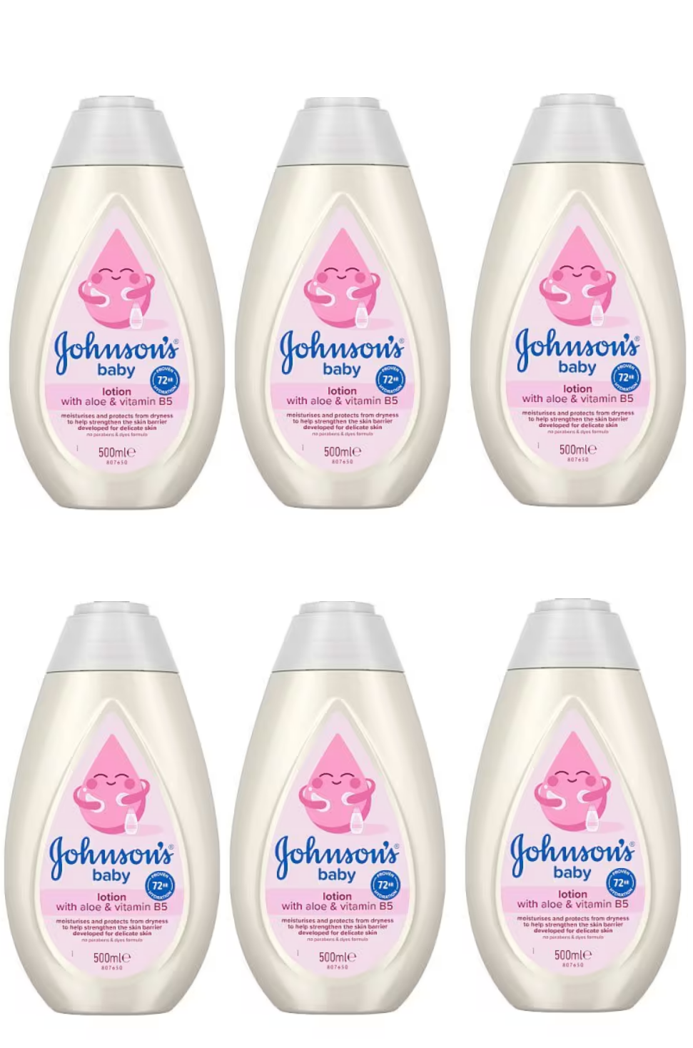 6 x Johnson's Baby Lotion Everyday Use For Delicate Skin 300 Ml