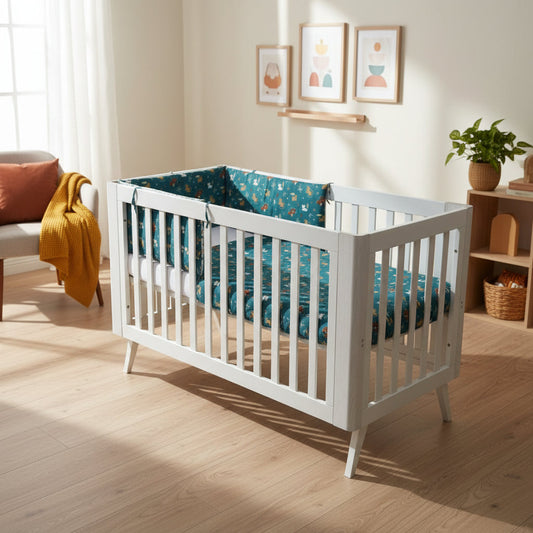 Jungle Organic Cotton Toddler 3 Piece All-in-One 4.0 Tog Quilt Bedding Set with Bumper