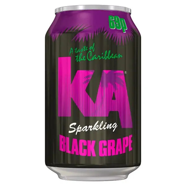 KA Sparkling Black Grape 330ml Can (Case of 24)