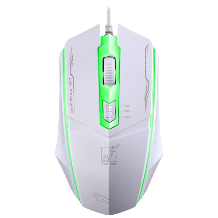 Chasing Leopard 199 USB 1600DPI Three-speed Adjustable LED Backlight Wired Optical Gaming Mouse, Length: 1.3m, 199, 199 Black