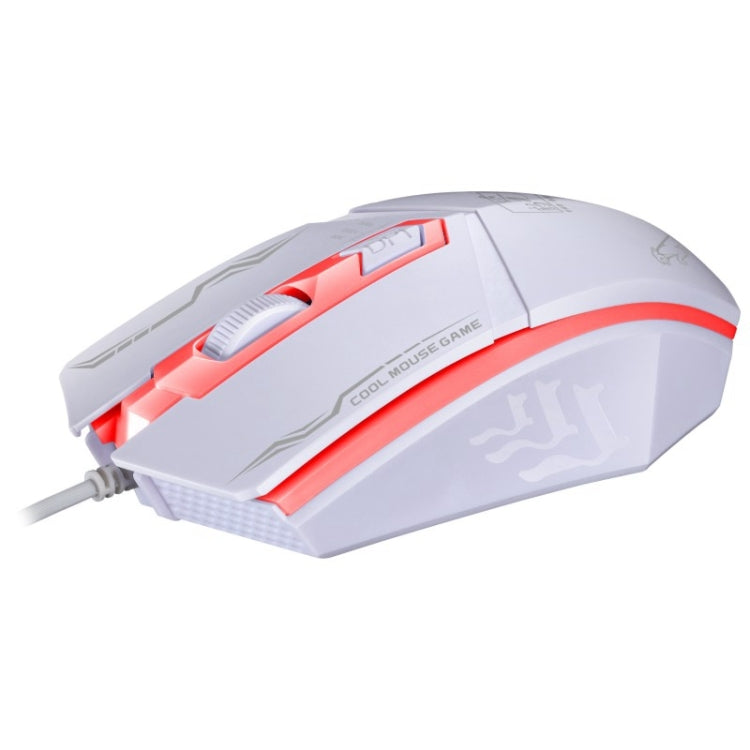 Chasing Leopard 199 USB 1600DPI Three-speed Adjustable LED Backlight Wired Optical Gaming Mouse, Length: 1.3m, 199, 199 Black