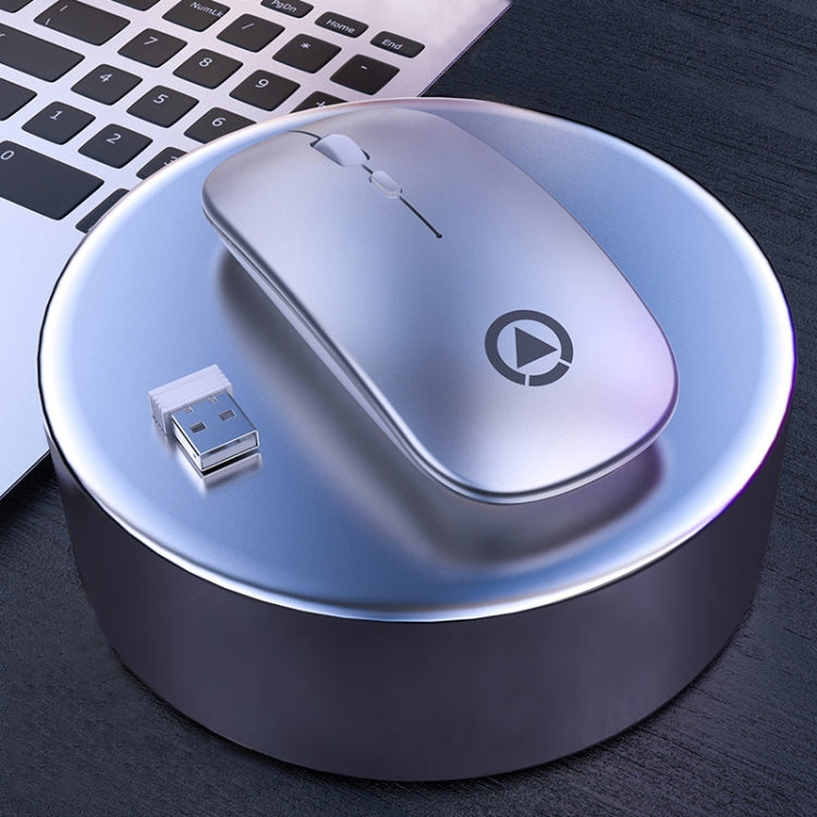 YINDIAO A2 2.4GHz 1600DPI 3-modes Adjustable Wireless Silent Mouse, Battery Powered, Battery ver.
