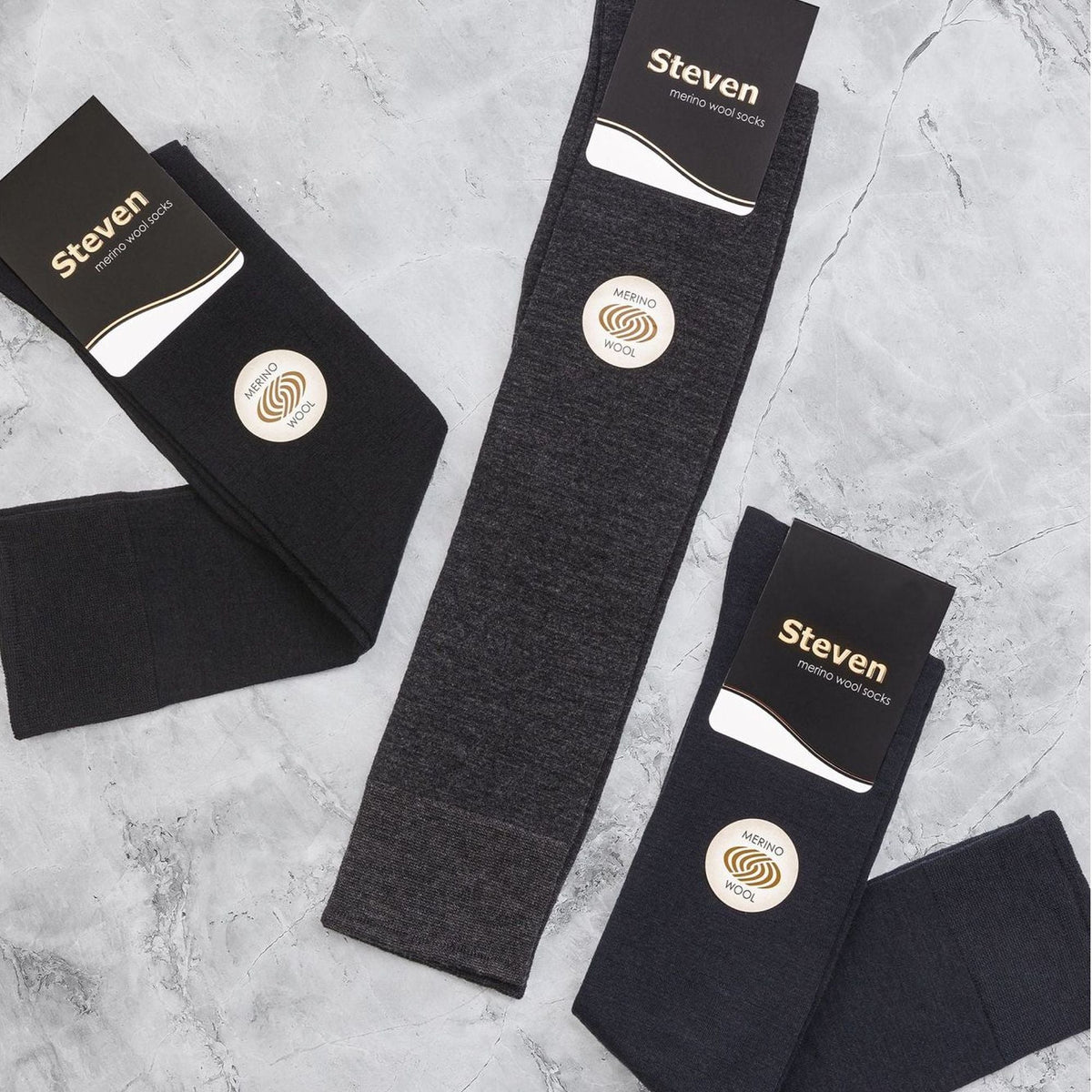 1 Pack Mens Knee High Long Merino Wool Socks for Winter