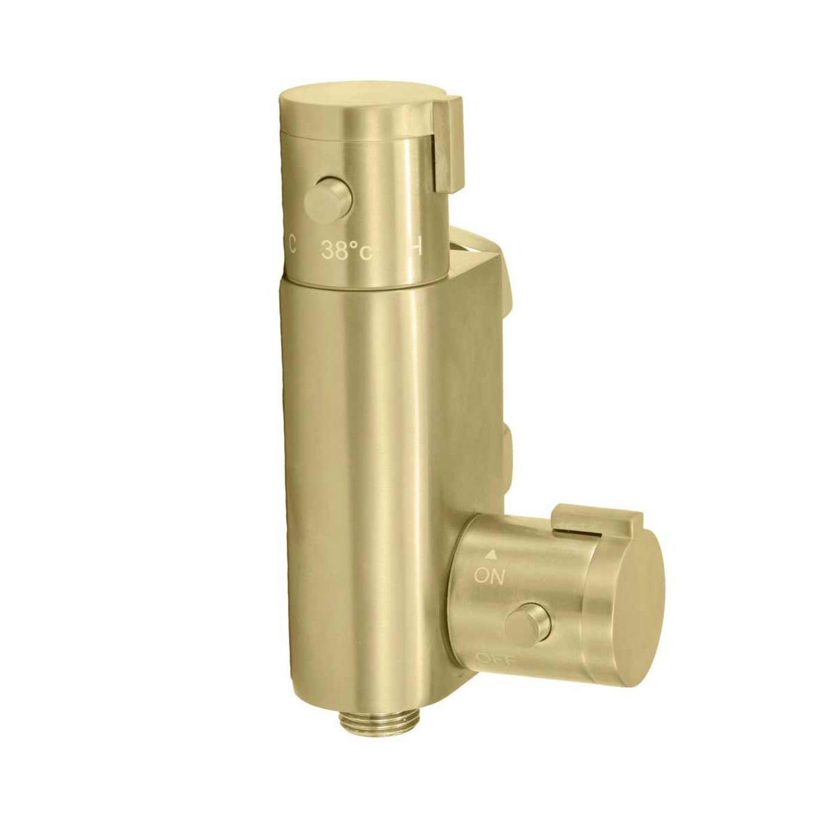 AG Thermostatic Vertical Shower Valve in Brushed Brass