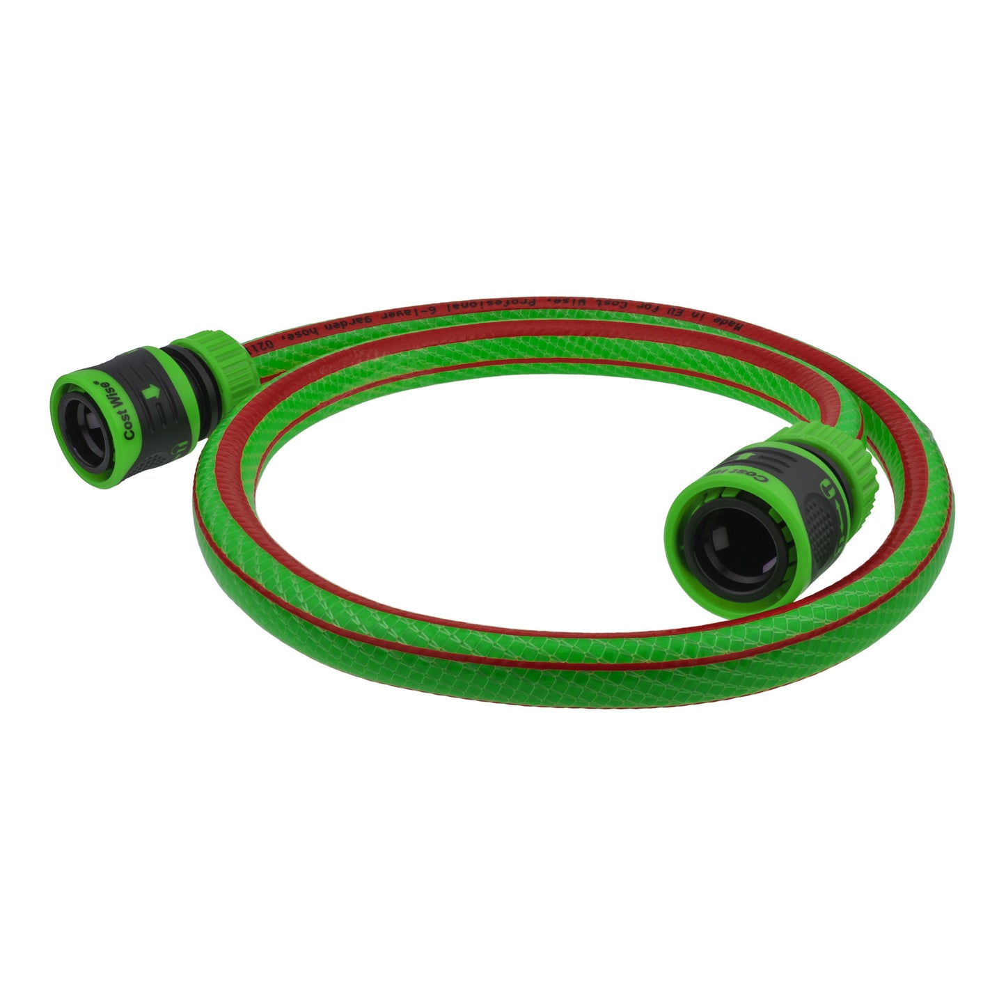 Premium Garden Hose Green with Green Lock Connectors for Drip Irrigation Fitting