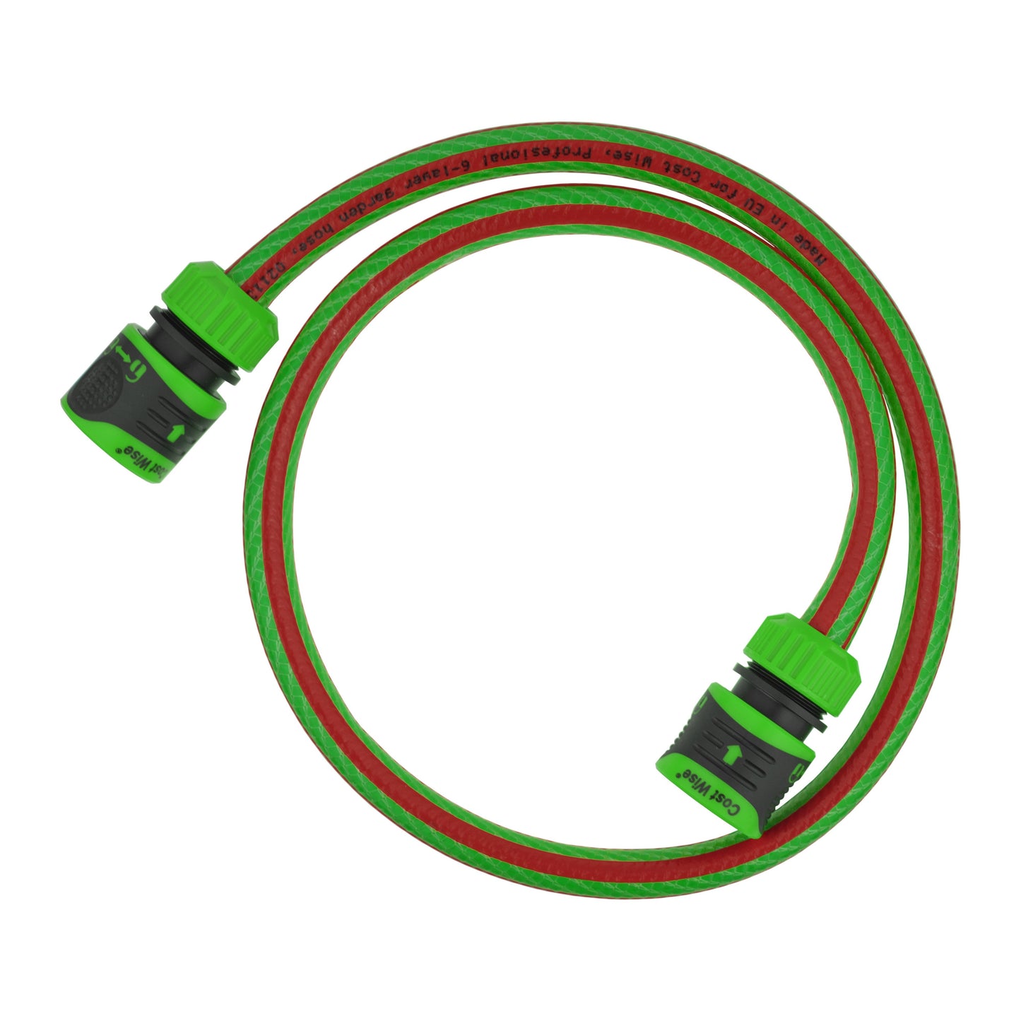 Premium Garden Hose Green with Green Lock Connectors for Drip Irrigation Fitting