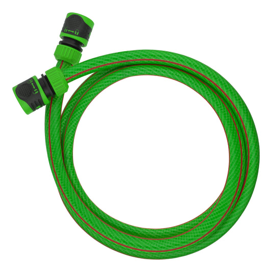 Premium Garden Hose Green with Green Lock Connectors for Drip Irrigation Fitting