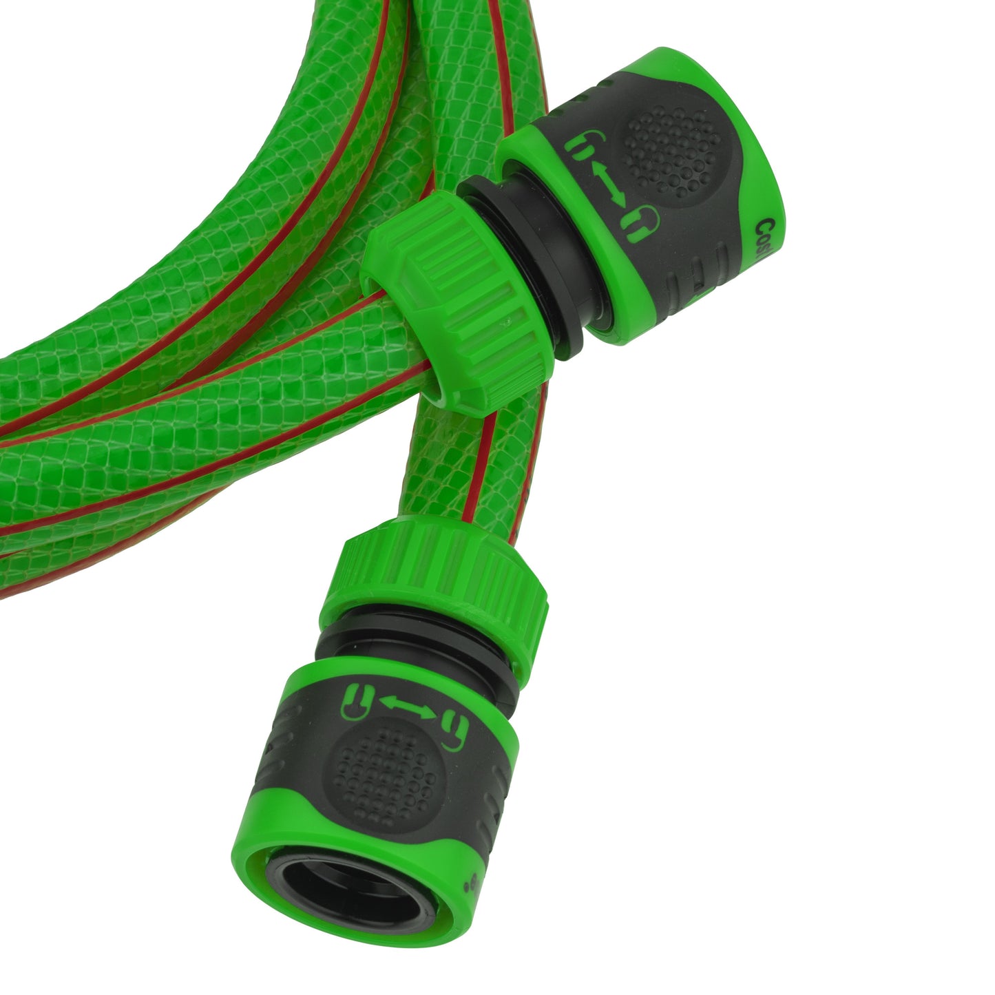 Premium Garden Hose Green with Green Lock Connectors for Drip Irrigation Fitting