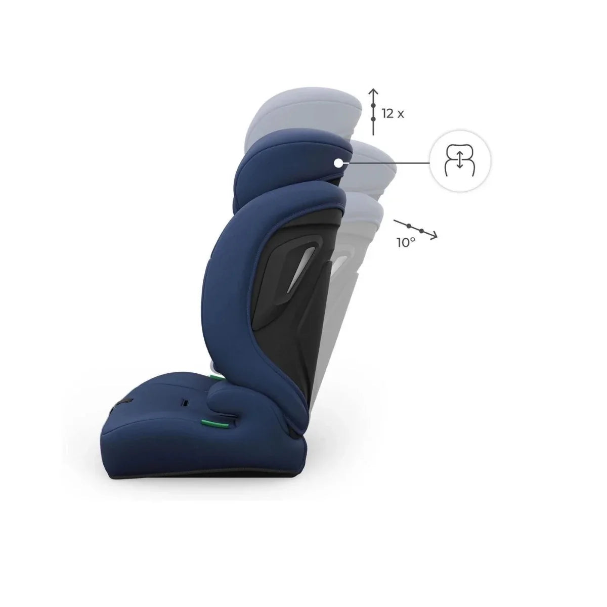 Kinderkraft Comfort Up 2 Plus Group 1/2/3 i-Size Car Seat - Navy