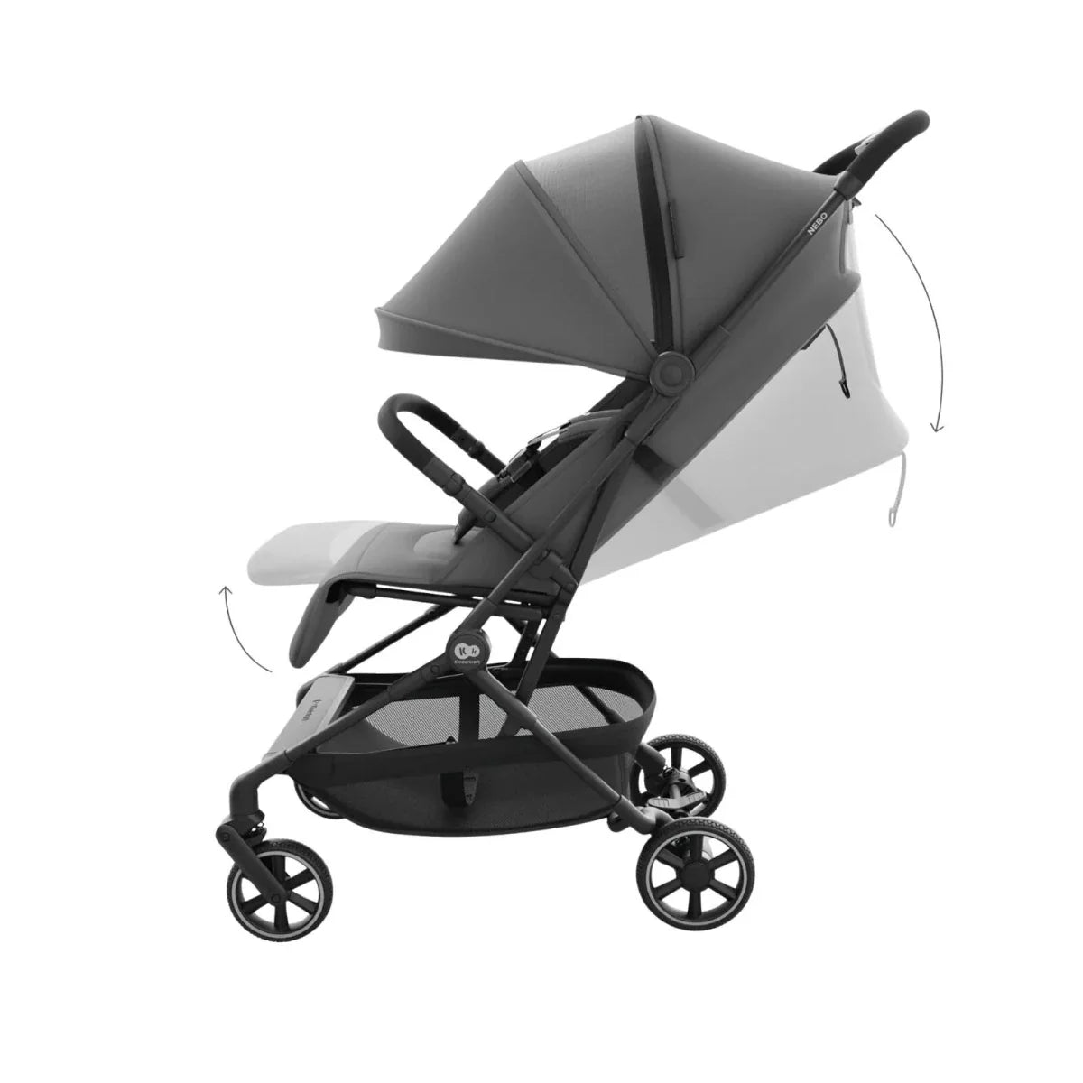 Kinderkraft Nebo Compact Stroller - Platinium Grey