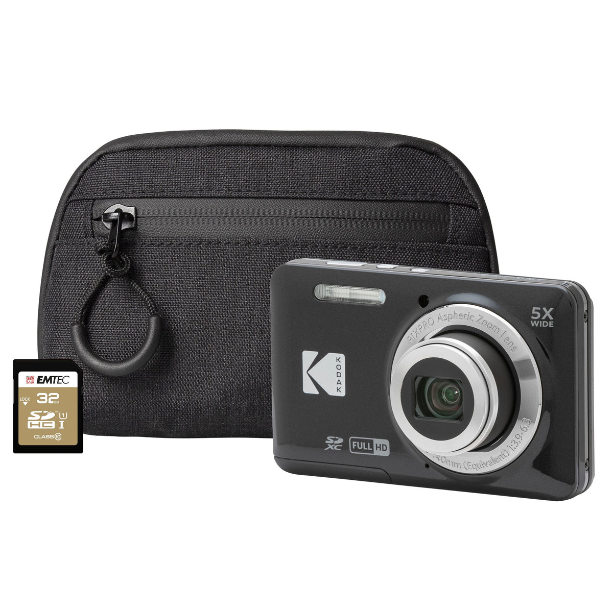 Kodak PIXPRO X55 16MP 5x Zoom Compact Camera - Black