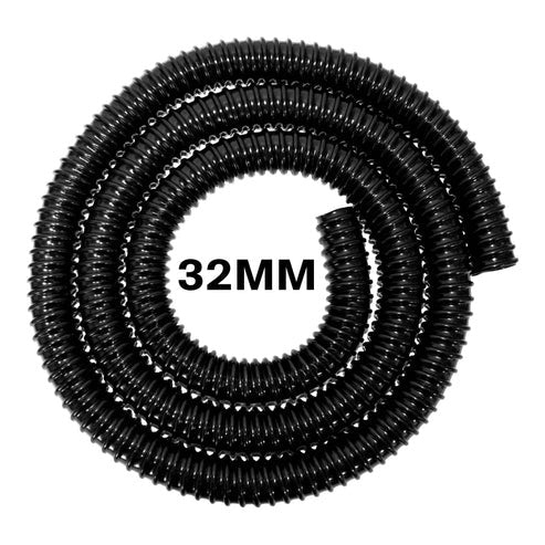 Corrugated Pipe 1.25in (32mm) with 2 x Double Wire Clips Set for Water Connector