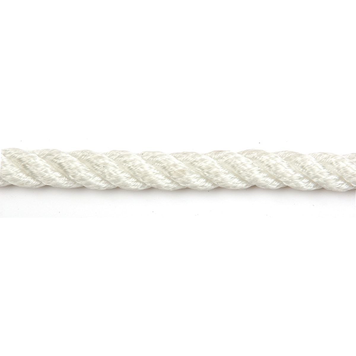 Kingfisher 12mm White Anchor Line Rope with Galvanised Thimble (15m)