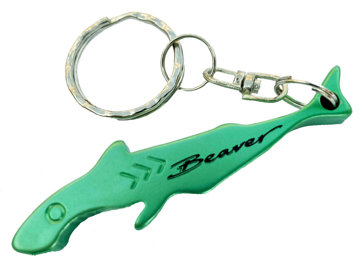 Beaver Shark Bottle Opener  Key Ring