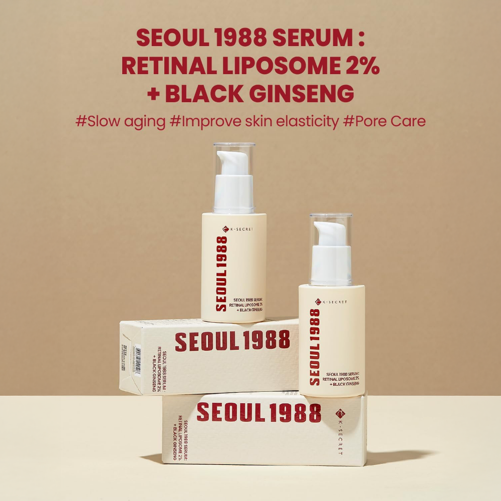 KSECRET SEOUL 1988 Serum : Retinal Liposome 2% + Black Ginseng 30ml