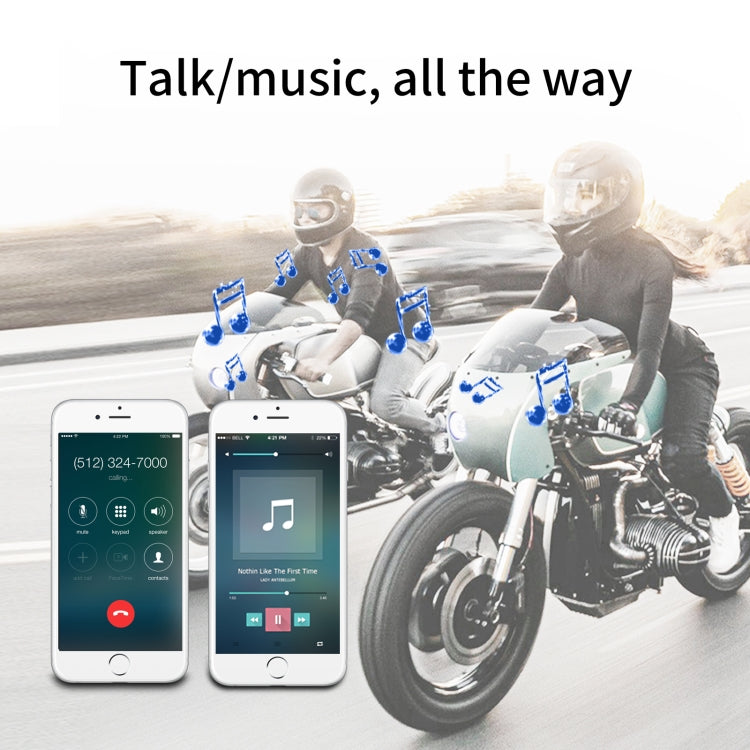 T6 Motorcycle Helmet Bluetooth V5.0 Headset, T6