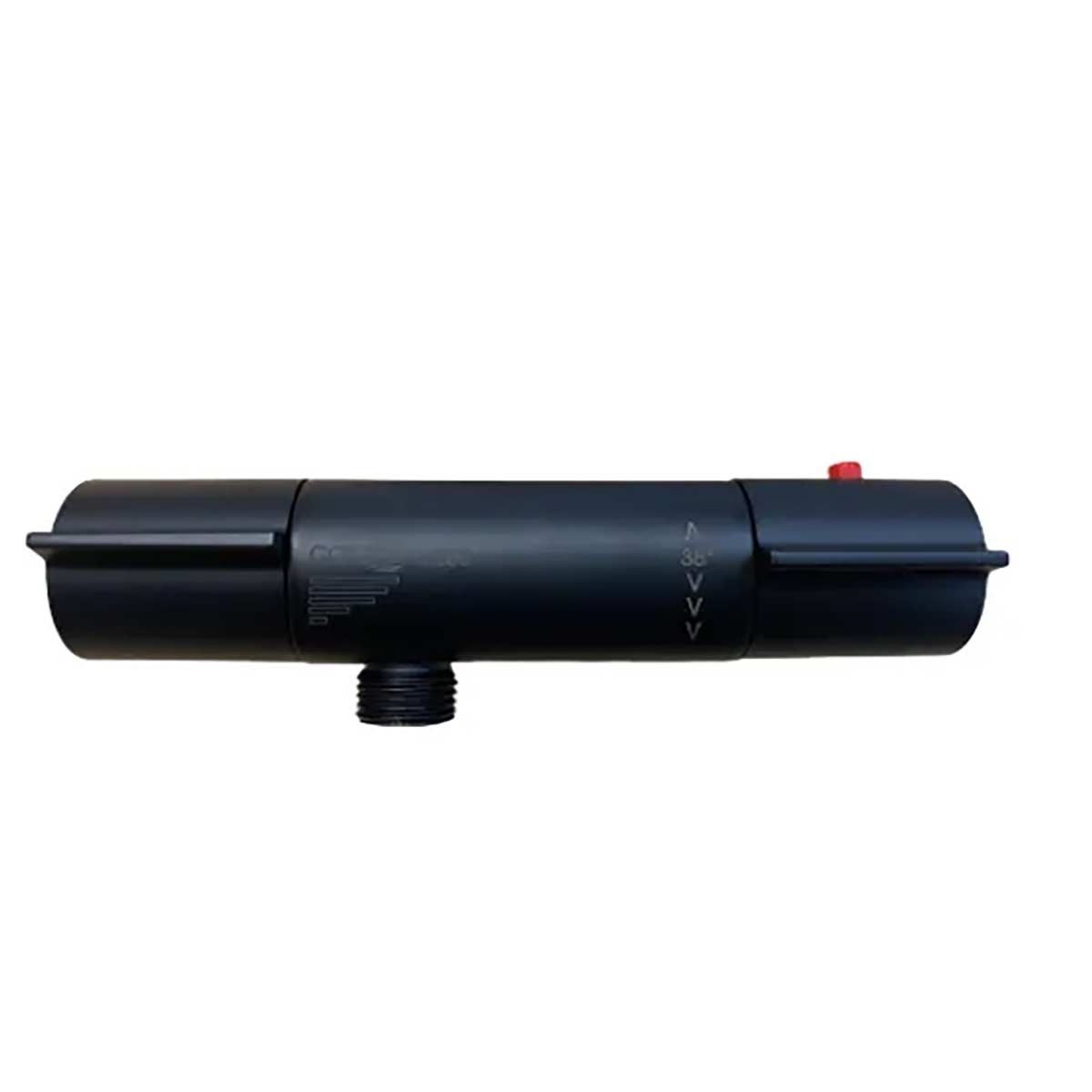 V200 Black Horizontal Shower Valve 45mm