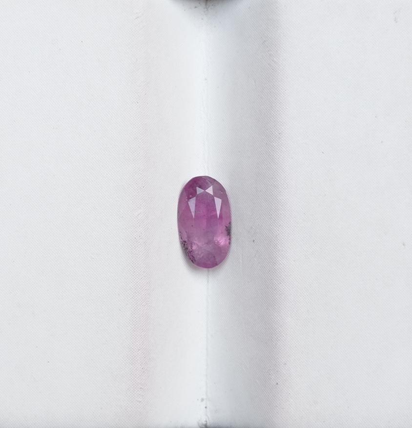 0.60ct Sapphire for Sale - Kashmiri Sapphire Gemstone with Natural Inclusions - Dimensions 7.1x4x2.5mm