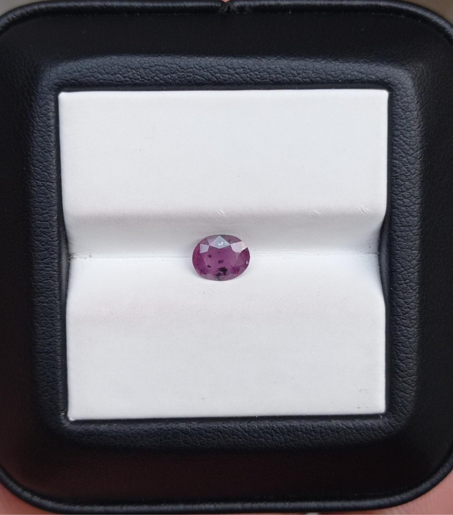 0.55ct Sapphire for Sale - Kashmiri Sapphire Gemstone with Natural Inclusions- Dimensions 6x5x2.1mm