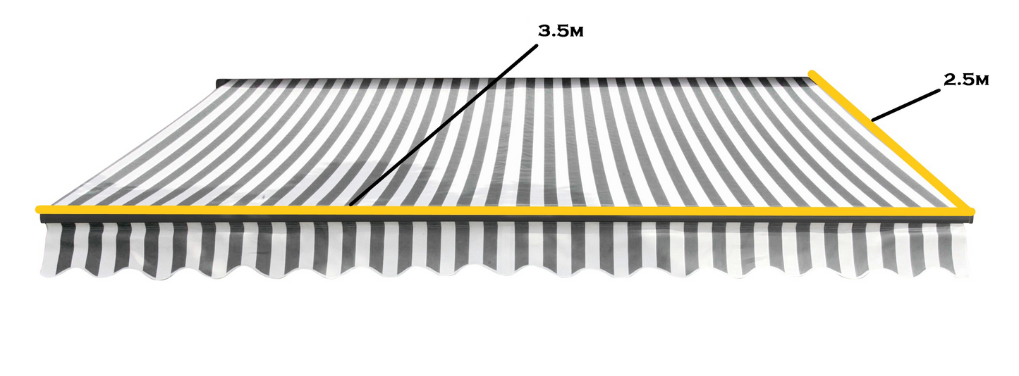 Greenhurst Easy Fit Kensington Patio Awning | 2.5m, 3m & 3.5m