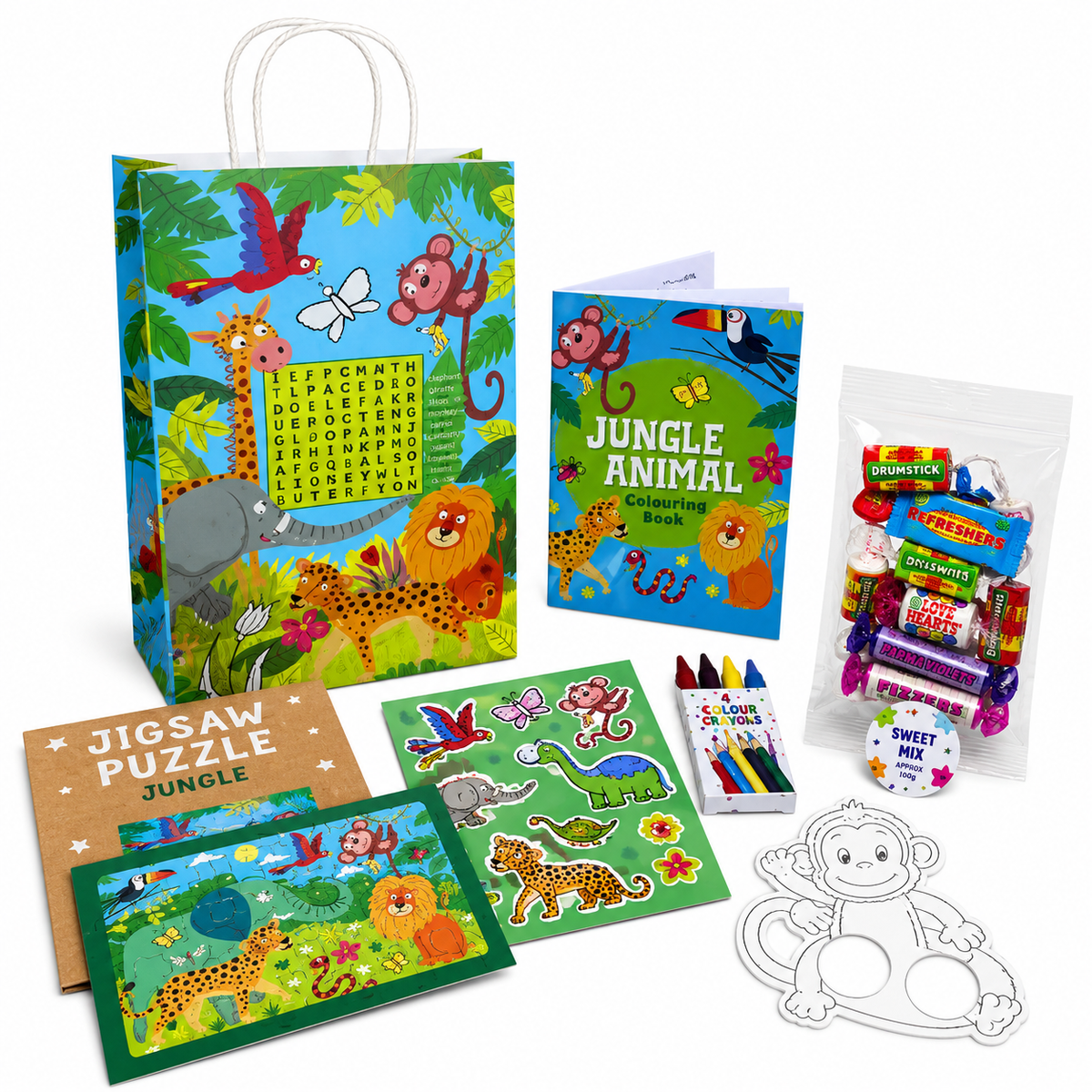 Kids Themed Party Bags (Optional 150g Sweets)