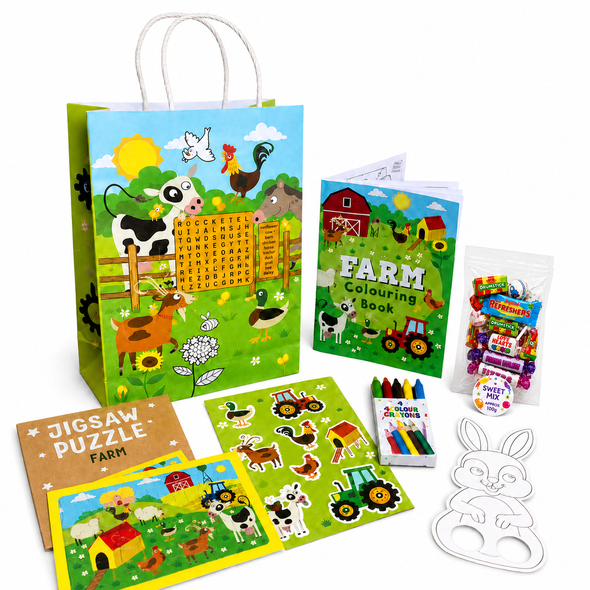 Kids Themed Party Bags (Optional 150g Sweets)