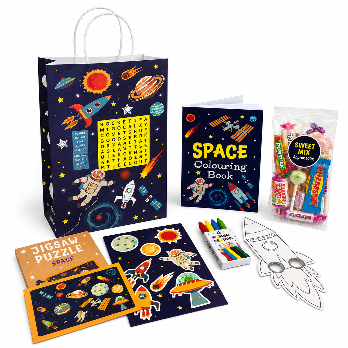 Kids Themed Party Bags (Optional 150g Sweets)