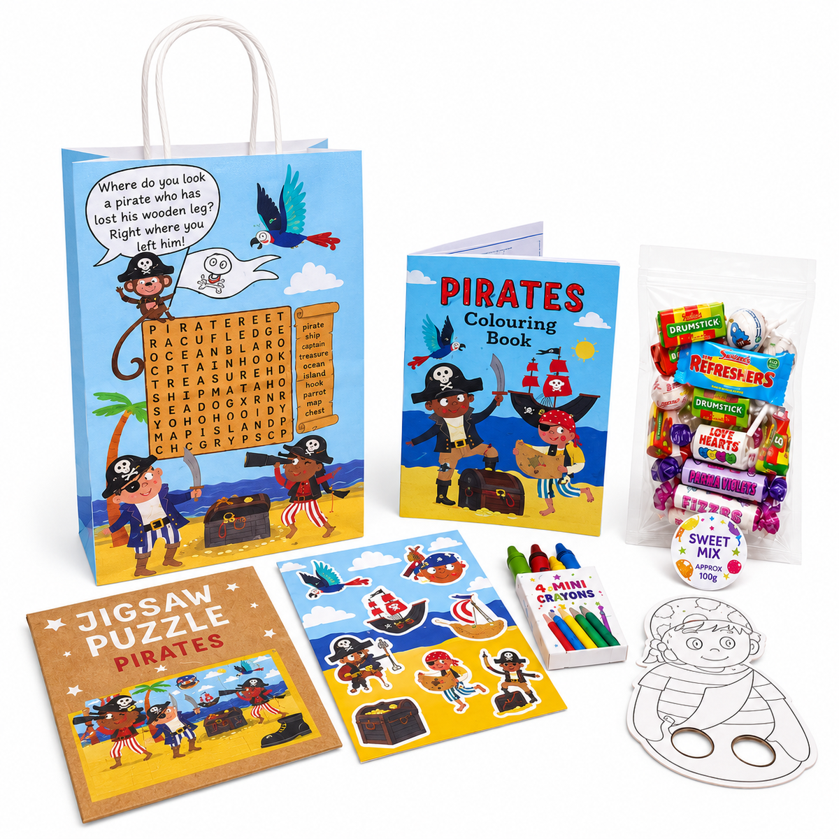Kids Themed Party Bags (Optional 150g Sweets)